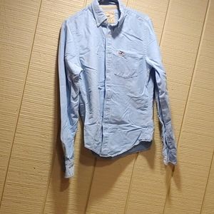 EUC M Blue Hollister Men's Button Up